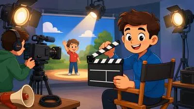 Cinematic - Related to films or having the style and quality of a movie. (चलचित्र संबंधी)
