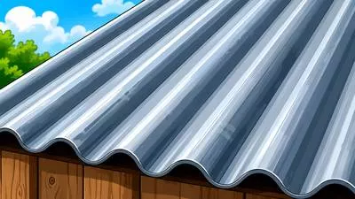 Corrugated - Having a surface shaped into parallel folds, ridges, or grooves.