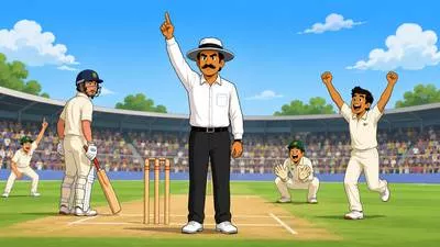 Umpire - A person who watches a game and makes sure rules are followed; to judge a game.