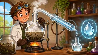 Distill - Extract the essential meaning or most important part of something. (सार निकालना)