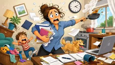 Frantic - Extremely worried, frightened, or excited. (घबराया हुआ)