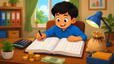 Ledger - A book or digital record in which financial accounts are written.