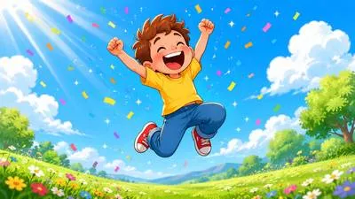 Glee - Great happiness or joy.