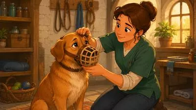 Muzzle - To prevent someone from speaking freely or to cover an animal’s mouth. (मुँह बंद करना)