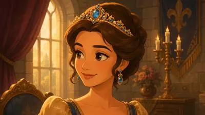 Diadem - A crown or jeweled headband worn as a symbol of royalty. (मुकुट)