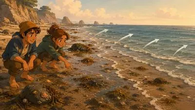 Ebb - To gradually decrease or flow back, especially the tide.