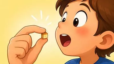 Morsel - A small piece or amount of food. (निवाला/छोटा टुकड़ा)