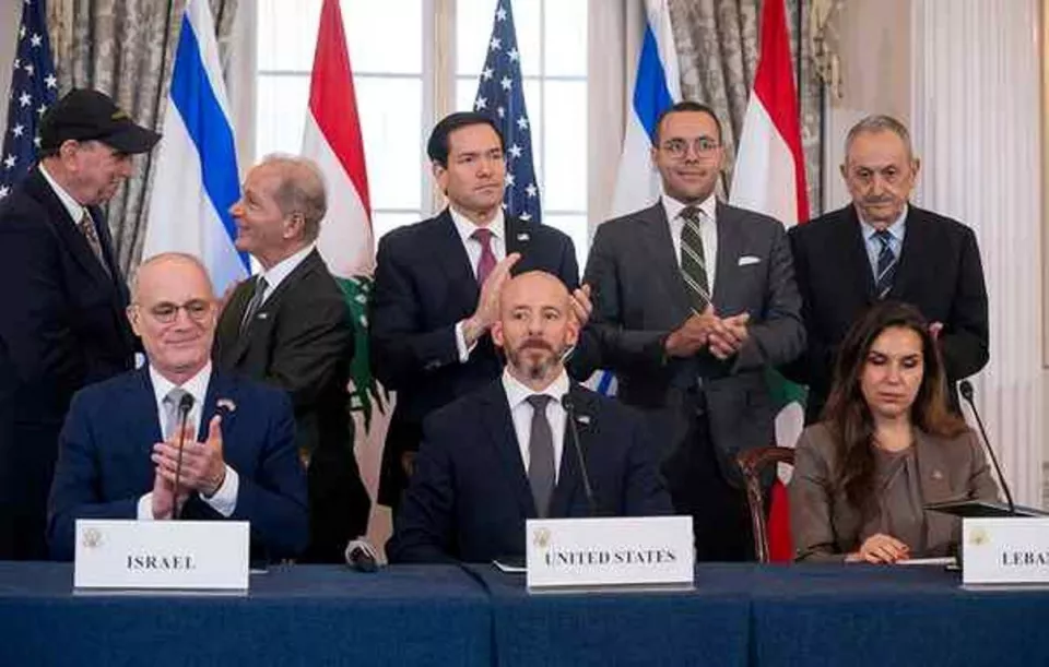 Lebanon, Israel, U.S. sign trilateral framework accord in Washington
