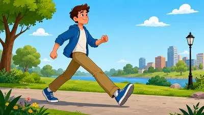 Stride - To walk with long, confident steps. (लंबे डग भरना)