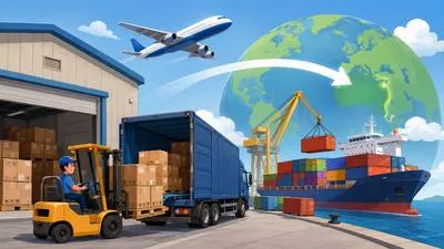 Export - Send goods or services to another country for sale. (निर्यात करना)
