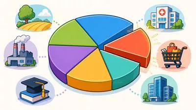 Sector - A particular area, part, or division of an economy, activity, or society. (क्षेत्र)