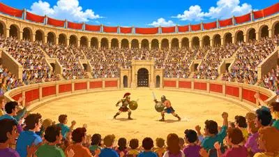 Arena - A place where sports, events, or competitions take place.