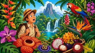 Exotic - Unusual, attractive, or from a distant foreign place.