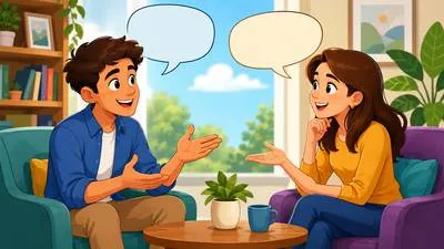 Dialogue - A conversation or discussion between two or more people.