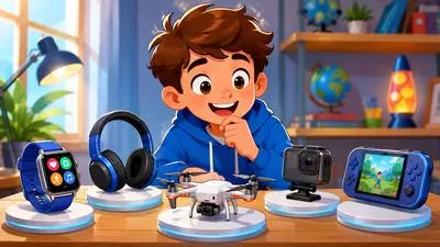 Gadget - A small useful device or machine. (छोटा उपयोगी उपकरण)