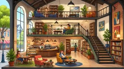 Mezzanine - A low floor between two main floors of a building. (मध्यतल)