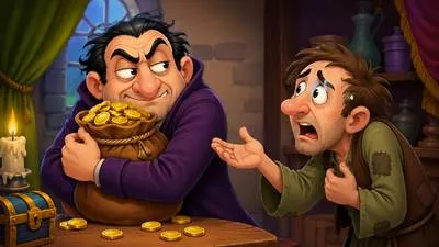 Tightfisted - Unwilling to spend money; miserly. (कंजूस)