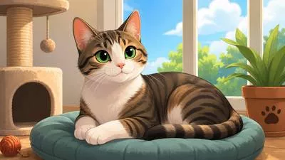 Feline - Relating to or resembling a cat.