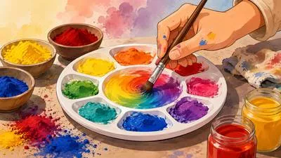 Pigment - A substance that gives colour to something. (रंगद्रव्य)