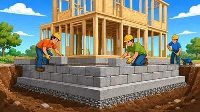Foundation - The base on which something is built or supported. (आधार)