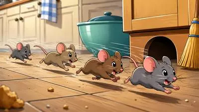 Scurry - Move quickly with short steps, especially in a hurried or frightened way.