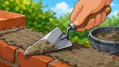 Trowel - A small hand tool used for spreading, digging, or smoothing materials like cement or soil. (खुरपी)