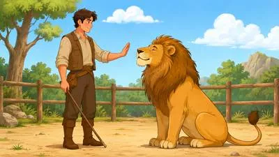 Tame - Not wild or dangerous; trained to live with humans.
