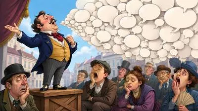 Bloviate - Speak at length in a pompous or empty way.