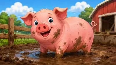 Porcine - Related to or resembling a pig.