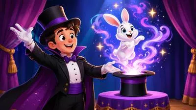 Conjure - To make something appear as if by magic, or to bring an image or idea to mind. (जादू से प्रकट करना; मन में चित्र उत्पन्न करना)