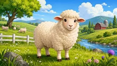 Ovine - Relating to or resembling sheep, especially in being meek or submissive.