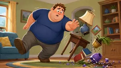 Lummox - A large, awkward, or clumsy person.