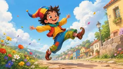 Caper - Leap, dance, or move about in a playful and lively manner.