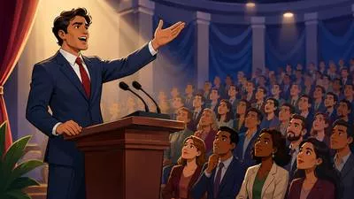 Orator - A person who is skilled at making formal and persuasive public speeches. (कुशल वक्ता)