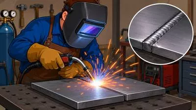Weld - To join pieces of metal permanently by heating and melting them.
