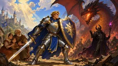 Paladin - A heroic warrior or a leading champion and defender of a cause. (वीर योद्धा या किसी उद्देश्य का प्रमुख समर्थक) 