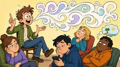 Maunder - To talk in a confused and rambling manner or wander about aimlessly. (असंबद्ध बातें करना या निरुद्देश्य भटकना) 