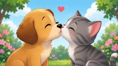 Osculate - To kiss or touch closely; in geometry, to touch at a point while sharing the same tangent. (चूमना या निकट संपर्क में आना) 