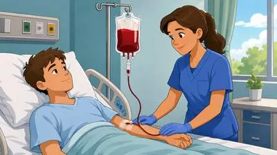 Transfuse - To transfer blood or another fluid into the vein of a person or animal. (रक्त या किसी अन्य द्रव को नस में चढ़ाना) 