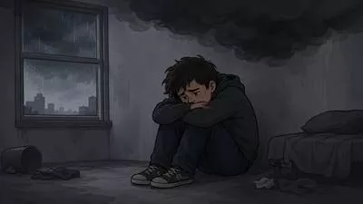 Dysphoric - Feeling very unhappy, uneasy, dissatisfied, or distressed. (अत्यंत दुखी, बेचैन या असंतुष्ट) 