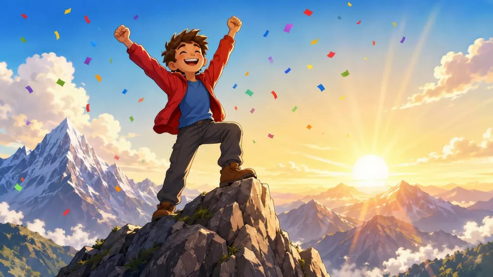 Today’s word - triumphantly