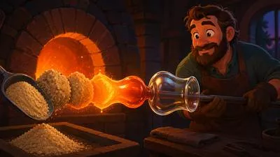 Vitrify - Convert a material into glass or a glass-like substance through heat and fusion.
