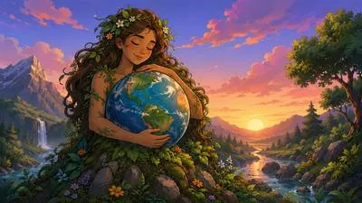 Tellurian - Relating to the earth or its inhabitants. (पृथ्वी से संबंधित) 