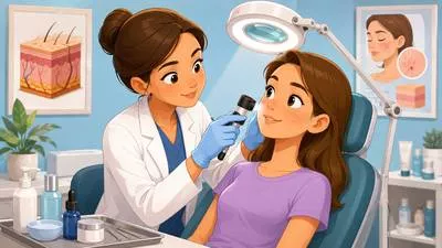 Dermatologist - A doctor who specializes in diagnosing and treating diseases of the skin, hair, and nails. (त्वचा, बाल और नाखूनों के रोगों का विशेषज्ञ चिकित्सक) 