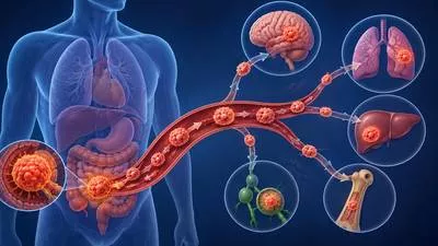 Metastasize - To spread from an original location to other parts, especially when cancer spreads through the body.