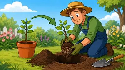 Transplant - Move or transfer something, especially an organ, tissue, or plant, from one place to another.