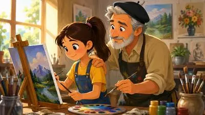 Protégé - A person who is guided, trained, and supported by an experienced or influential person. (संरक्षित शिष्य)