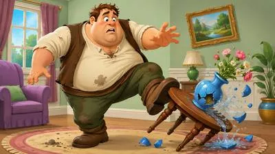 Oafish - Stupid, clumsy, awkward, or lacking good manners. (मूर्खतापूर्ण तथा असभ्य)