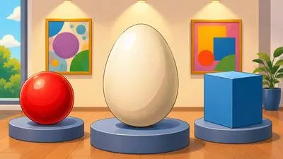 Ovoid - Having the shape of an egg.