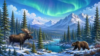 Boreal - Relating to the northern regions or the north wind. (उत्तरी क्षेत्र से संबंधित)
